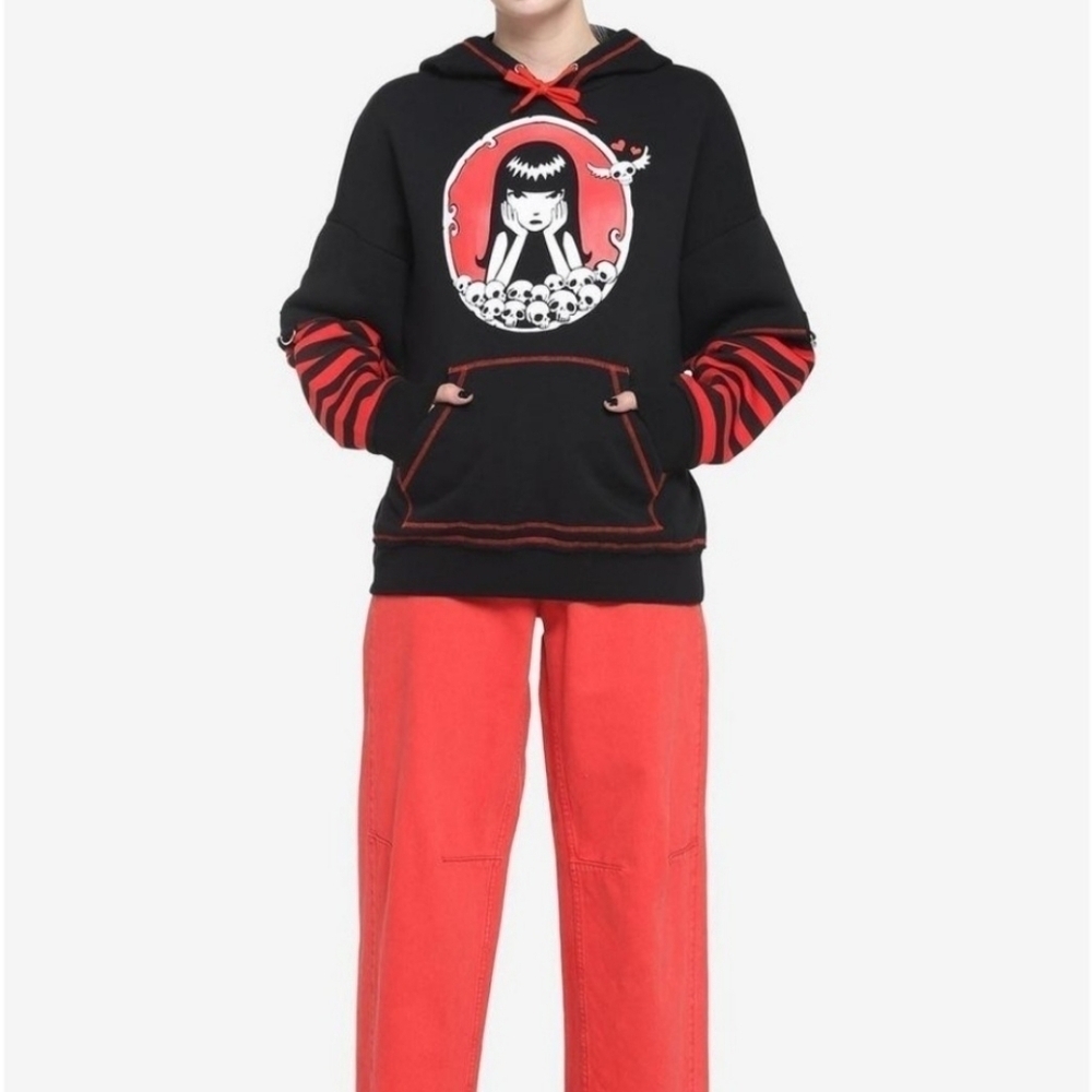 Emily the Strange "I know I'm Strange" Hoodie Size Small